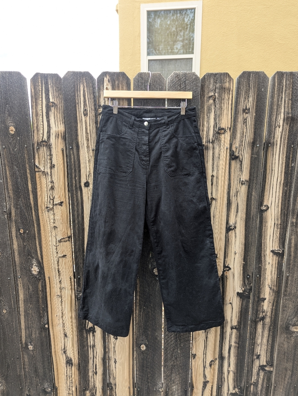 Size Medium - Loup Simone Black High-Rise Wide-Leg Pants